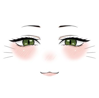 Female Neko Faces Description Image
